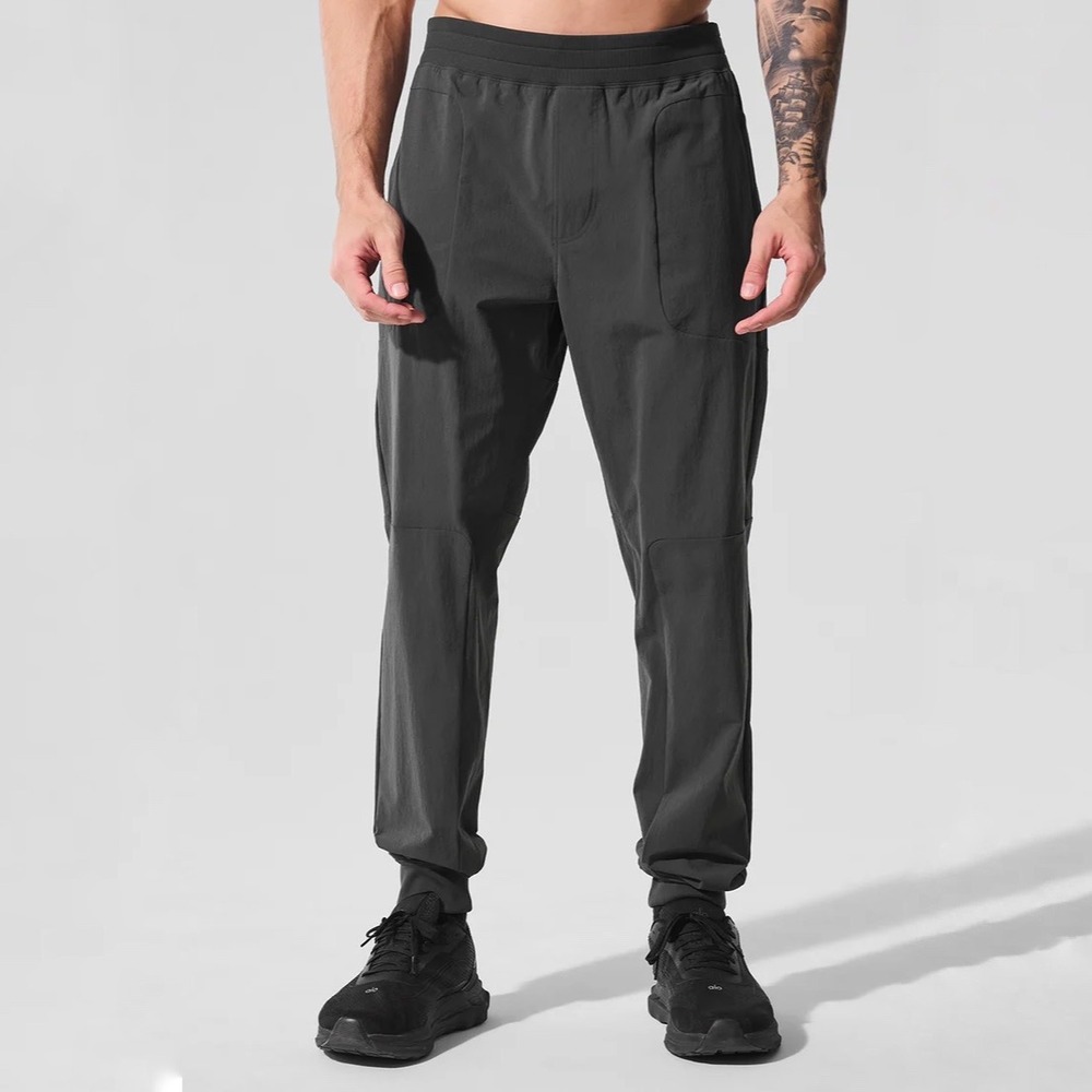 Alo Yoga Men's Co-Op Jogger Anthracite Grey Pants Size Medium - Picture 3 of 12